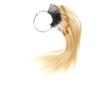Beaupretty Human Hair Sample Rings 30pcs 9° Ivory Blonde Hair Testing Color Chart