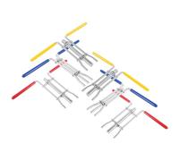 Beaupretty Hydraulic Cylinder Piston Rod Seal Installation Tool Kit with Stainless Steel and Rubber Materials 6pcs for Maintenance of Mining Equipment and Construction Machinery