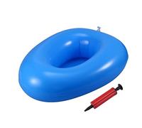 Beaupretty Inflatable Bedpan Portable Toilet for Elderly Blue Inflatable Bed Pan Easy Inflator for Bedridden Patients