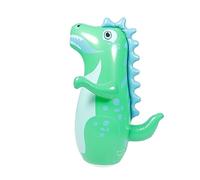 Beaupretty Inflatable Dinosaur Tumbler for PVC Blow Up Punching Bag Bright Design for Indoor Outdoor Play Suitable Birthday