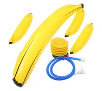 Beaupretty Inflatable PVC Banana with Foot Pump Beach Party Props Scratch-resistant Cartoon Banana Decorations for Pool Stage and Bachelorette Celebration