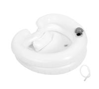 Beaupretty Inflatable Shampoo Basin with Built in Pillow for Bedridden Elderly and Pregnant Users Portable Double Hair Washing Tray for Neck Comfort and Easy Cleaning Travel Hair Wash Sink