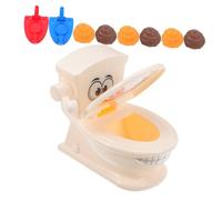 Beaupretty Interactive Prank Poop Shoot Set for Portable Funny Toilet Game with Novelty Poop Props Educational Family Gathering Encouraging Creativity and Laughter