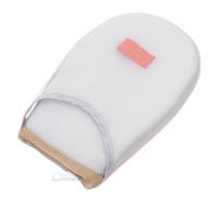 Beaupretty Ironing Hand Cover Steamer Backing Board Ironing Gloves 3pcs Set Heat Resistant Polyester Sponge Mesh Cloth Easy Storage Safety Length Stylish Simple Design for Men and Women Home