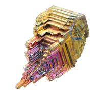 Beaupretty Irregular Bismuth Crystal Specimen Handmade Mineral Decoration for Table Decor Unique Stones for Home Living for Desktop Display and Collection