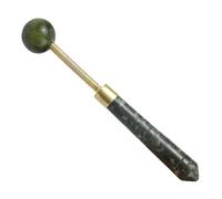 Beaupretty Jade Massage Hammer Handheld Acupoint Muscle Knock Tool for Back Neck Shoulder Relief Multipurpose Chinese Medicine Pat Scratcher for Office Workers and Athletes Smooth Jade