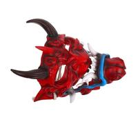 Beaupretty Japanese Horned Demon Mask for Halloween Party Lightweight Scary Devil Facemask with Adjustable Strap Animal for Men for Cosplay Haunted Events and Costume Parties