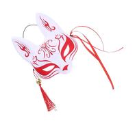 Beaupretty Japanese Style Fox Mask Half Face Cosplay Mask for Masquerade Party for Costume Gatherings and Unique Gift