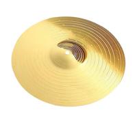 Beaupretty Jazz Drum Cymbal Metal Practice Pad Drumming Crash Cymbals for Drummers Practice at Home Studio