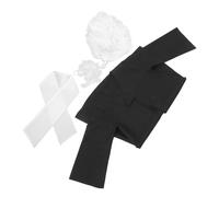 Beaupretty Judge Wig Boys and Girls Judge Fancy Dress Adult Boys and Girls Party Wig Lawyer Costume Pretend Playhouse Party