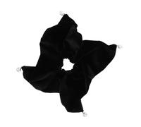 Beaupretty Jumbo Velvet Hair Scrunchies Large Elastic Hair Ties for Women Pearl Pendant for Low Ponytail Elegant Headband Accessory