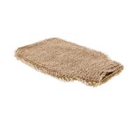 Beaupretty Jute Exfoliating Gloves Khaki Thumb Glove Natural Material Massaging Better Grip Bath Scrub Shower Mitts for Men Women Turkish Bath