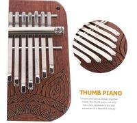 Beaupretty Key Kalimba Thumb Piano Portable Music Instrument for Beginners Natural Wood Finger Piano with Smooth Play and Melodious Sound Lightweight for Easy Carry and Sharing
