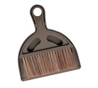 Beaupretty Keyboard Cleaning Brush with Desktop Broom and Dustpan Lightweight Detailing Tool for Electronics Printers Auto Parts Compact Brown Sweeping Kit for Hard to Reach Spaces