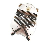 Beaupretty Keys Acrylic Kalimba Thumb Piano with Animal Cartoon Design Portable Transparent Finger Piano for Beginners Smooth Touch and Easy to Play
