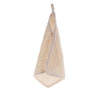 Beaupretty Khaki Cotton Ramee Double Side Bath Scrubbers Full-body Scrubber with Short Cord for Relaxation and Accelerates Metabolism Natural Exfoliating Shower Towel