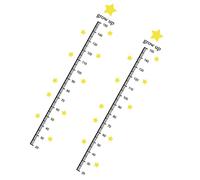 Beaupretty Kids Height Wall Sticker with Star Design Growth Chart for Kids Measuring Ruler in Baby's and Children's Rooms PVC Material Full Colour Fine Picture Quality Removable Wall Decal