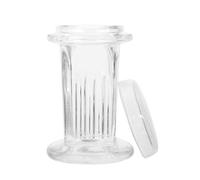 Beaupretty Laboratory Staining Tank for Microscope Slides - 5-Slide Capacity Glass Staining Jar Made of Glass for Plant Specimens and Coverslips