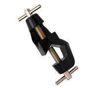 Beaupretty Laboratory Zinc Alloy Coated Black German Style Double Wire Cross Clamp Adjustable Lab Stand Holder Support Clip for Scientific Equipment