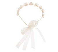 Beaupretty Lace Hairband with Ribbon for Women and Teens Comfortable Non Slip Headband Elegant Black and White Floral Design Stylish Hair Accessory for Everyday Use and Special Occasions