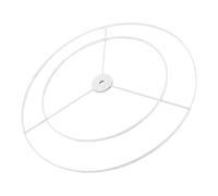 Beaupretty Lamp Shade Frame Wire Lamp Shade Frame Iron White DIY Lampshade Accessory with 1cm Hole Modern Interiors