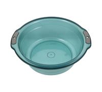 Beaupretty Large Blue Foot Bath Tub with Dual Handles, Round Plastic Wash Basin for Home Hand and Foot Soaking, Pet and Baby Wash Tub Versatile for Household Use