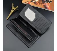 Beaupretty Large Capacity Men Wallet PU Leather Long Storage Zipper Coin Pocket Practical Card Holder for Cash and Credit Cards Light Coffee