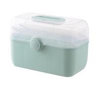 Beaupretty Large Capacity Multi-Layer Medicine Storage Box for Family Use Medical Equipment Organizer with Compartments Easy-Carry Handle for Travel and Outdoor Activities