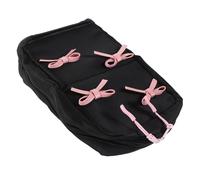 Beaupretty Large Capacity Travel Makeup Pouch for Women Zipper Toiletry Bag with Organized Compartments Adorable Bow Accent Nylon Cosmetic Case for Skincare and Beauty Essentials