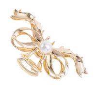 Beaupretty Large Gold Hair Claw Clip Bow Knot Design Clamps for Thin and Thick Hair Women Teen Girls for Styling and Updos