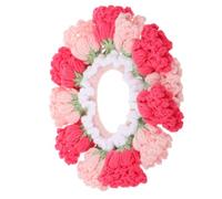 Beaupretty Large Handmade Crochet Flower Hair Tie for Women Soft Yarn Scrunchy Gentle Hair Versatile Styling Adorable Accessory for Ponytails and Buns