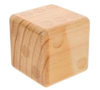Beaupretty Large Natural Wooden Game Dice Outdoor Party Prop for Lawn Games for Birthdays Festivals Multi Functional Fun for Adults Lightweight Design