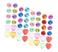 Beaupretty Large Plastic Diamond Gems Vase Filler with Shiny Cut Shapes for DIY Decoration Pirate Treasure Table Scatter Wedding and Birthday