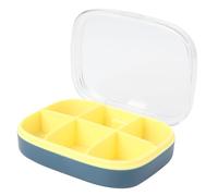 Beaupretty Large Portable Pill Organizer with Compartments Transparent Lid Daily Medicine Storage Case for Travel and Weekly Use Plastic Pill Box for Easy Medication Planning