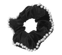 Beaupretty Large Satin Pearl Hair Bands Elastic Scrunchies for Women Soft Comfortable Ponytail Holders with Stylish Pearl Accents Smooth Damage Satin Material Elegant Hair Accessories for