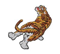 Beaupretty Large Tiger Embroidered Patch Applique for Bags Clothes Crafts Chic Animal Design Easy to Sew and Various Fabrics Eye-catching for Jackets Hats Coats