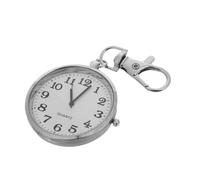 Beaupretty Large Vintage Nurse Watch Hook and Keyring, Stainless Steel Analog Pocket Watch for Elderly, Kids, and Students, Clinical Nursing School Use, Exam and Learning Timing Accessory