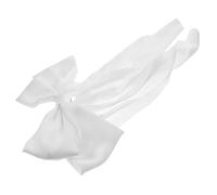 Beaupretty Large White Bow Hair Clip with Spring Clip Design for Women and Barrette for Secure Hold No Slip Pull Suitable for Weddings Parties Proms and Everyday Use