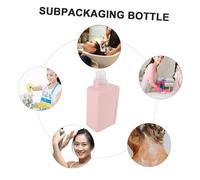 Beaupretty Leak Resistant Laundry Liquid Dispenser Bottle Refillable Pe Square Container with Replaceable Design for Travel and Home Cleaning Agents Versatile Reusable Soap Gel Holder