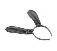 Beaupretty Leather Bunny Ears Headband Soft Comfortable Easter Hairband for Women Party Cosplay Accessory Cute Rabbit Ear Headband for Festival and Theme Events