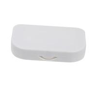 Beaupretty Led False Eyelash Organizer Storage Box Mirror, Portable White Lash Packaging Case for Travel and Makeup Storage