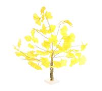 Beaupretty LED Ginkgo Tree Light Lamp with Warm Yellow Light, Plastic Material, 4.5v 150lm Brightness, for Shop Decoration and Candlelight Dinner Ambience