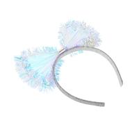 Beaupretty LED Glowing Hair Hoop with Sparkly Bow for Birthday Parties Festivals and Holiday Celebrations Easy to Operate Switch Extended Battery Life