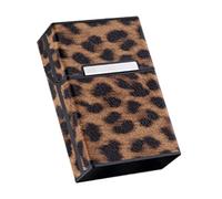 Beaupretty Leopard Print Portable Cigarette Storage Holder Case for Men and Women Protective Cover Preventing Crushing and Dampness Stylish Compact Tobacco Box