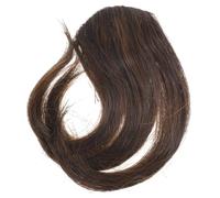 Beaupretty Light Brown Curly Clip Bangs Hair Extension for Women Natural Front Fringe Hairpiece Invisible Secure Clip for Thin Hair and Party Styling