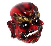 Beaupretty Lightweight Resin God of Wealth Mask Comfortable Fit Realistic Headgear for Halloween Cosplay Party Costume Spooky Mens Masquerade Prop for Stage Performances