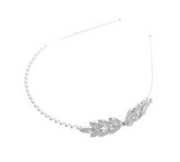 Beaupretty Lightweight Rhinestone Leaf Headband for Non-slip Bridal Hair Accessories Wedding Birthday Party Outdoor Use Comfortable Fit Hair Vine Headdress