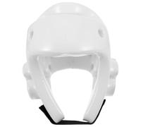 Beaupretty Lightweight White Pu Boxing Headgear for Sparring and Taekwondo Training, Portable Protective Gear Designed for Most People, Comfortable and Sturdy Head Guard for Effective Face