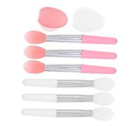 Beaupretty Lip Balm Brush Tool Liquid Cosmetics for Suitable for 2 Sets Silicone Even Application Assorted Colour Lip Brush Applicator 8 Pieces for Daily and Professional Use