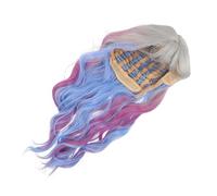 Beaupretty Long Curly Body Wave Hair Wig for Women Colorful Ombre Party Cosplay Halloween Fashion Synthetic Hairpiece and Stylish